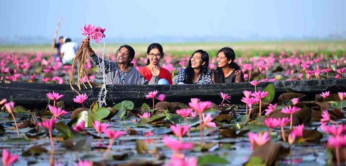 ഗ്രാമീണ ജല ടൂറിസത്തിന്റെ ആകർഷണ മുഖവുമായി മലരിക്കൽ. ആമ്പൽ വസന്തം ആസ്വദിക്കാൻ വിവിധ സ്ഥലങ്ങളിൽ നിന്നും ആളുകൾ എത്തിത്തുടങ്ങി. പുലർച്ചെയാണ് പൂക്കൾ കൂടുതൽ മിഴിവേകുന്നത്. വഴി ഇങ്ങനെ, കോട്ടയത്തു നിന്ന് ഇല്ലിക്കൽ കവലയിൽ എത്തുക. തിരുവാർപ്പ് റോഡിൽ ഇടത്തോട്ട് തിരിയുക. കാഞ്ഞിരം ബോട്ട് ജെട്ടി റോഡിലൂടെ കാഞ്ഞിരം പാലം കയറി ഇറങ്ങുന്ന സ്ഥലമാണ് മലരിക്കൽ. കുമരകത്തു നിന്നെത്തുന്നവർ ഇല്ലിക്കലിൽ എത്തി വലത്തോട്ടു  തിരിഞ്ഞു തിരുവാർപ്പ് റോഡിലൂടെ വേണം പോകാൻ. 
ചിത്രം : അഭിജിത്ത് രവി ∙ മനോരമ