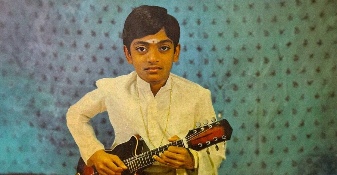 യു. ശ്രീനിവാസ്. കുട്ടിക്കാലത്തെ ചിത്രം (Photo courtesy: www.vintageav.shop)