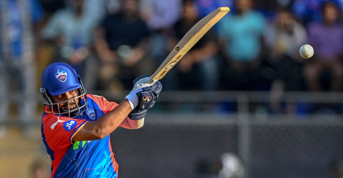Delhi Capitals' Prithvi Shaw plays a shot during the Indian Premier League (IPL) Twenty20 cricket match between Mumbai Indians and Delhi Capitals at the Wankhede Stadium in Mumbai on April 7, 2024. (Photo by INDRANIL MUKHERJEE / AFP) / -- IMAGE RESTRICTED TO EDITORIAL USE - STRICTLY NO COMMERCIAL USE -- - -- IMAGE RESTRICTED TO EDITORIAL USE - STRICTLY NO COMMERCIAL USE --