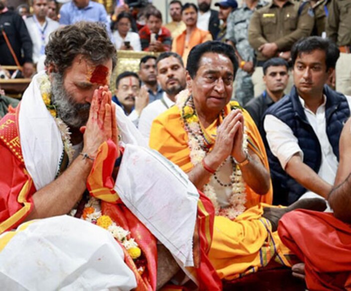ഭാരത് ജോഡോ യാത്രയ്ക്കിടെ രാഹുൽ ഗാന്ധിയും കമൽനാഥും (ഫയൽചിത്രം)