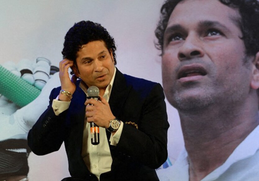 CRICKET-IND-BOOK-TENDULKAR Former Indian cricketer Sachin Tendulkar speaks after launching his autobiography "Playing It My Way", in Mumbai on November 5, 2014. Former Indian cricketing great Tendulkar has launched a scathing criticism of Greg Chappell's conduct as India's cricket coach, saying the former Australian great tried to disrupt the team by having senior players thrown out. In his autobiography, Tendulkar describes Chappell as a "ringmaster who imposed his ideas on the players without showing any signs of being concerned about whether they felt comfortable or not". AFP PHOTO/ INDRANIL MUKHERJEE (Photo by INDRANIL MUKHERJEE / AFP)