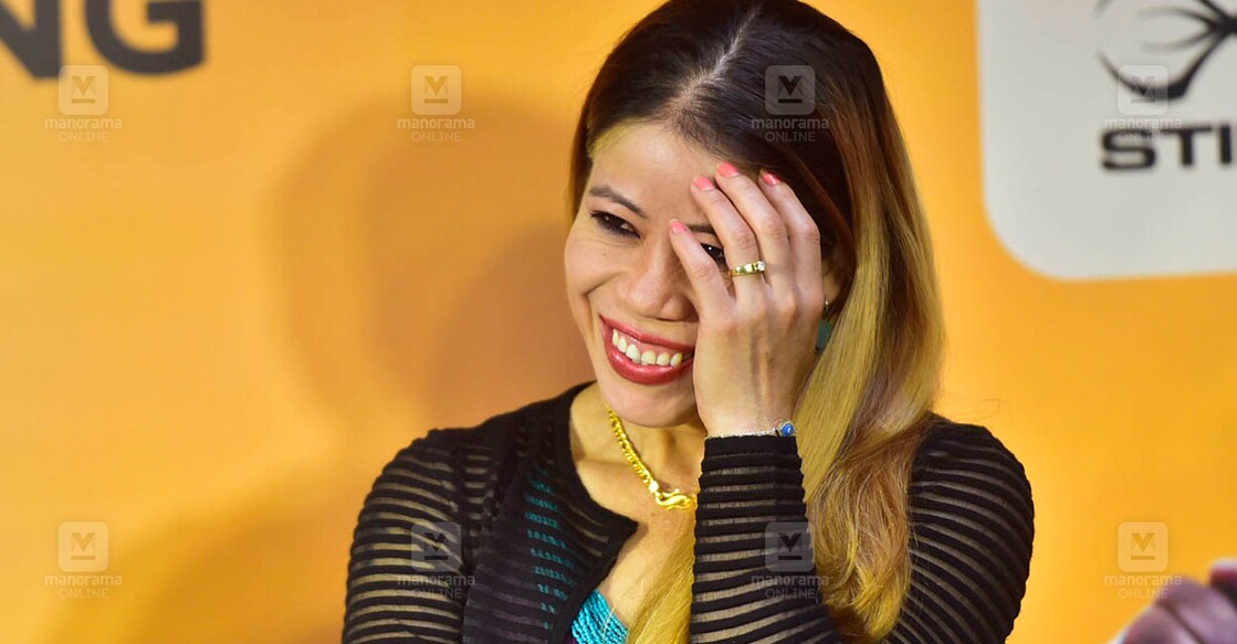 mary-kom-main New Delhi 2023 March 13 : Boxer MC Mary Kom speaks during the unveiling of the Indian Team Jersey for the IBA Women’s World Boxing Championships 2023, in New Delhi.
@ Rahul R Pattom / Manorama