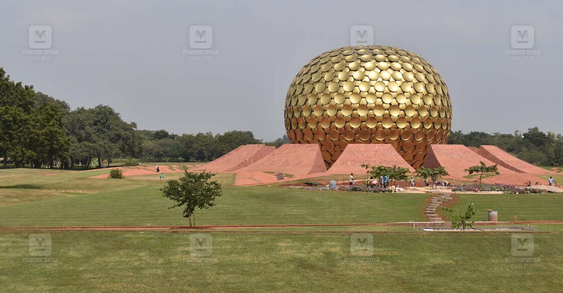ഓറോവില്ലിലെ മാത്രി മന്ദിർ (Photo: Manorama)
