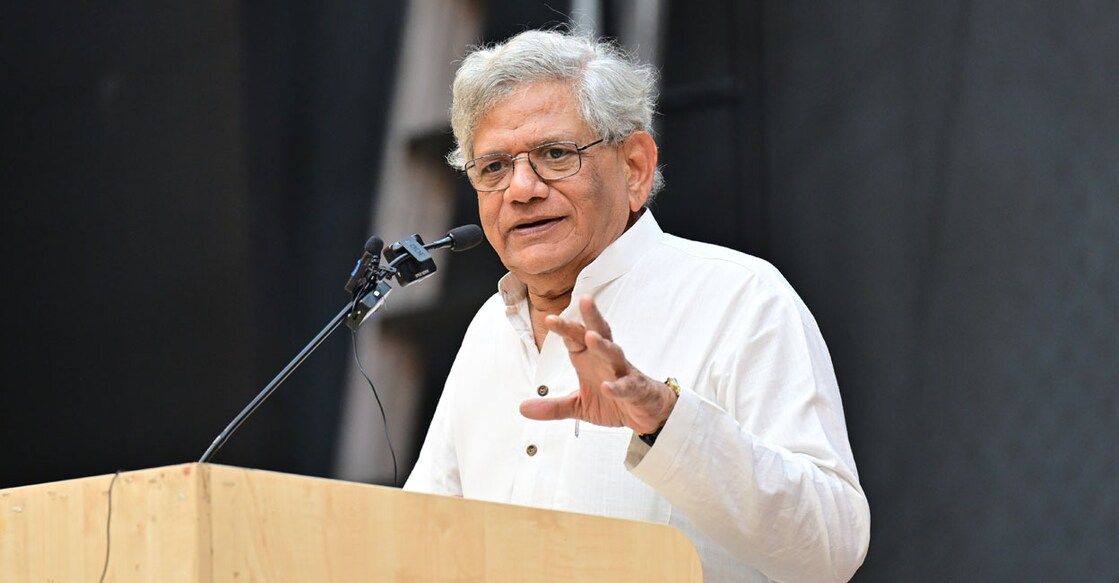 New Delhi 2023 November 07 : Sitaram Yechury , General Secretary of the Communist Party of India (Marxist) (CPM)  @ Rahul R Pattom