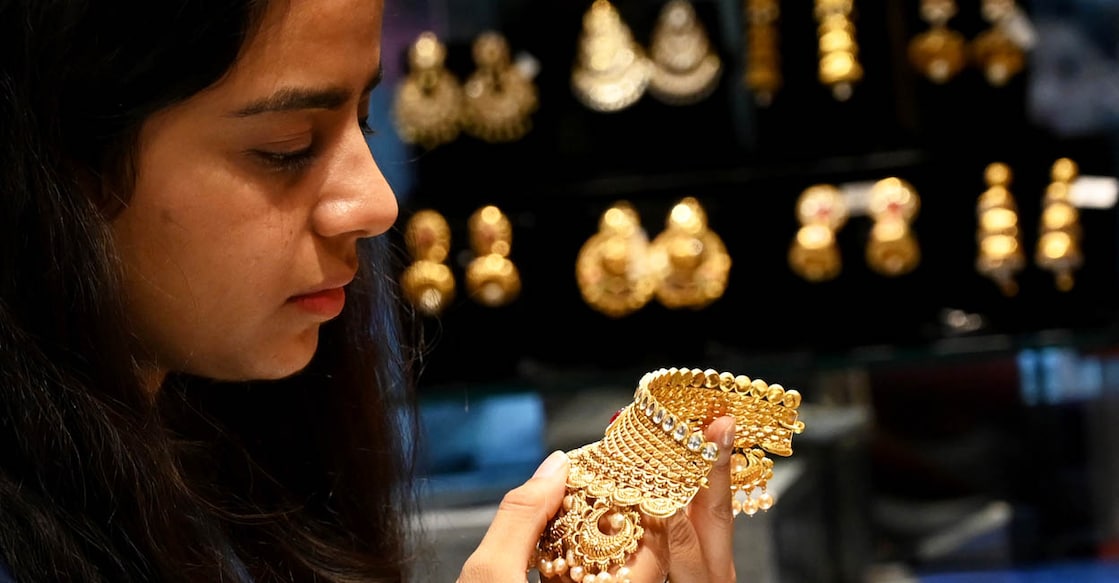India Gold (Photo by Narinder NANU / AFP)