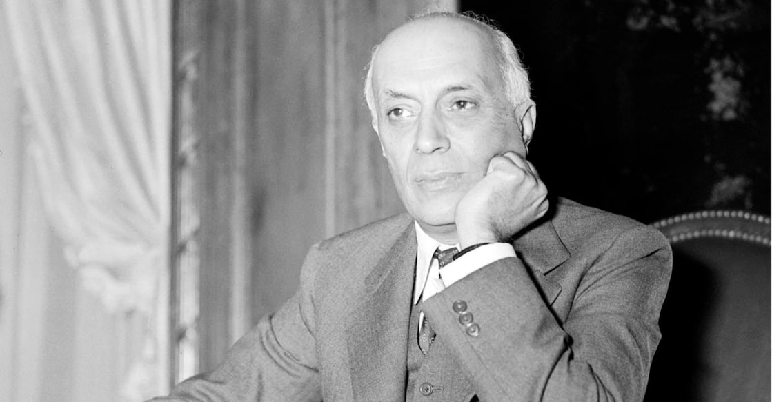 PANDIT JAWAHARLAL NEHRU Picture taken from the 50s of Indian prime minister Pandit Jawaharlal Nehru. Indian statesman and prime minister (1947-64) Nehru joined the Indian Congress Committee in 1918, he was influenced by Gandhi and was imprisonned several times by the British. In 1947 he became India's first prime minister and minister of external affairs. (Photo by STAFF / INTERCONTINENTALE / AFP)