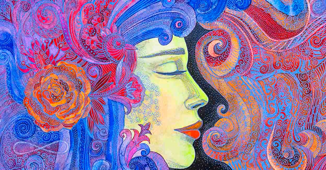 Beautiful ethereal girl. Love, hope, faith.