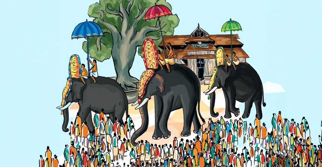 thrissur-pooram-art-main (വര: ജി. ഗോപീകൃഷ്ണൻ)