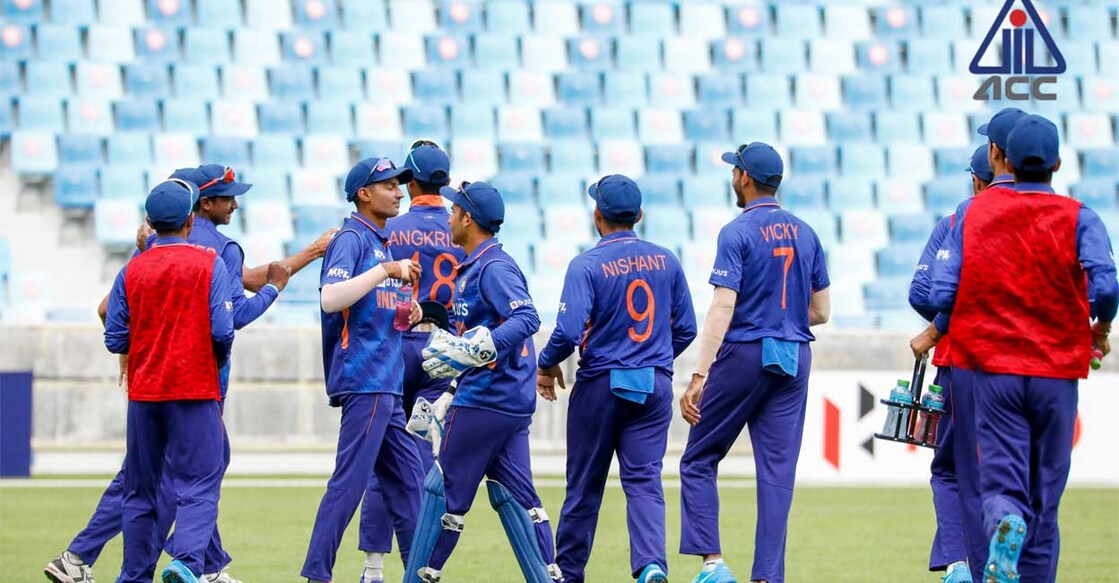 team-india-u-19 ഇന്ത്യൻ താരങ്ങൾ മത്സരത്തിനിടെ (ബിസിസിഐ ട്വീറ്റ് ചെയ്ത ചിത്രം)