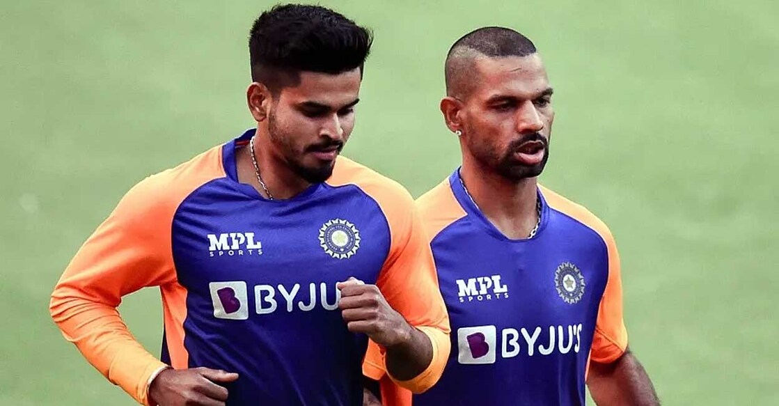 iyer-dhawan ശ്രേയസ് അയ്യരും ശിഖർ ധവാനും (ഫയൽ ചിത്രം)