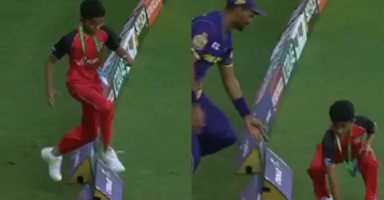 'Helping' the ball boy on the ground Video Cricket UAE TIme News