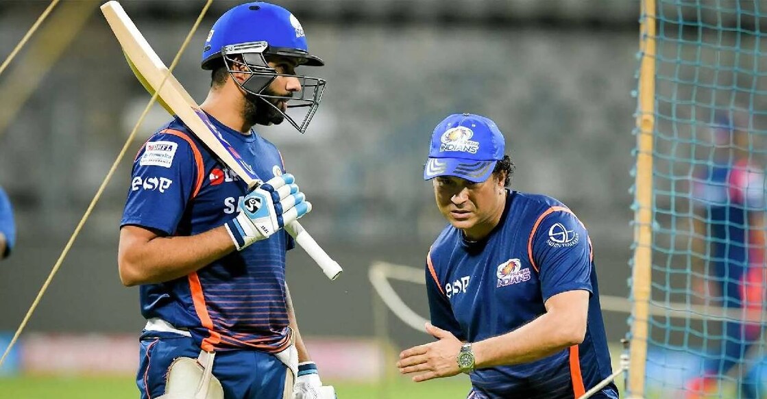 രോഹിത് ശർമയും സച്ചിൻ തെൻഡുൽക്കറും (Photo: Mumbai Indians)