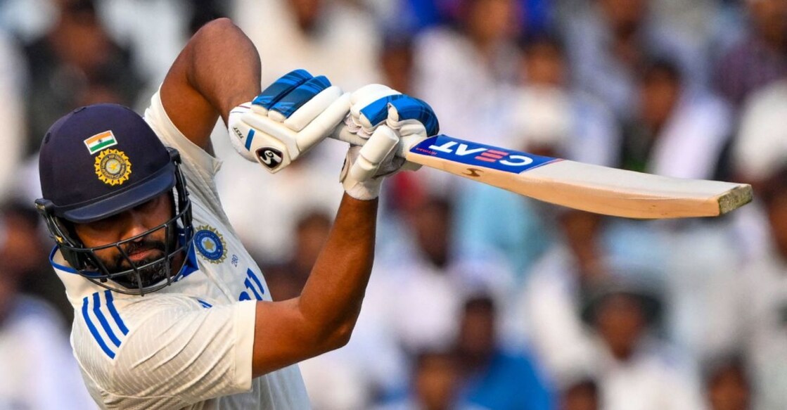 rohit-sharma-v-eng ഇംഗ്ലണ്ടിനെതിരെ ബാറ്റു ചെയ്യുന്ന രോഹിത് ശർമ (Photo by TAUSEEF MUSTAFA / AFP)
