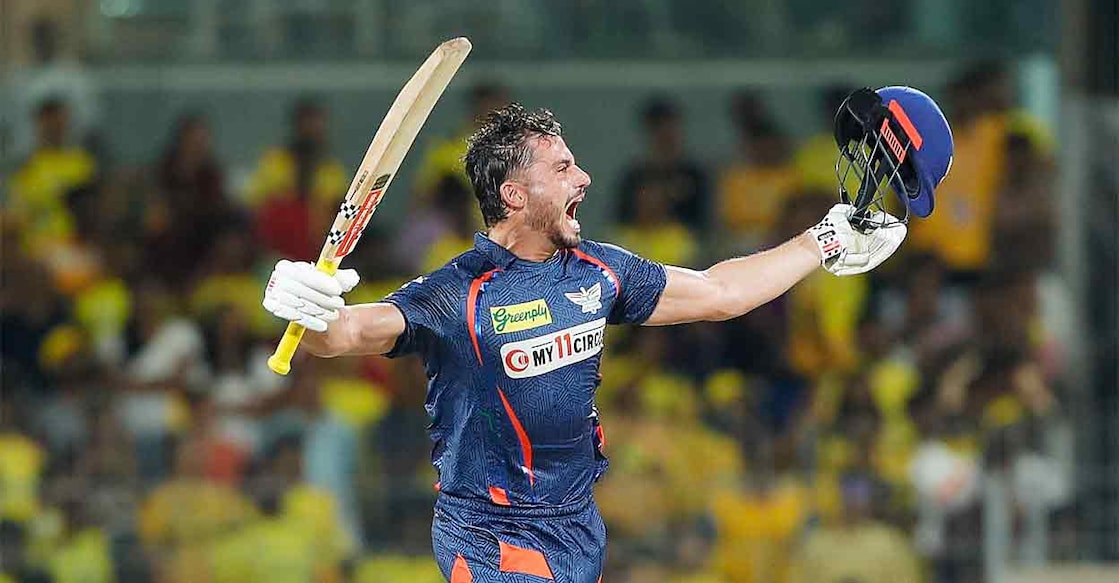 marcus-stoinis സെഞ്ചറി നേടിയ ലക്നൗ താരം സ്റ്റോയിനിസിന്റെ ആഹ്ലാദം. Photo: @IPL / X
