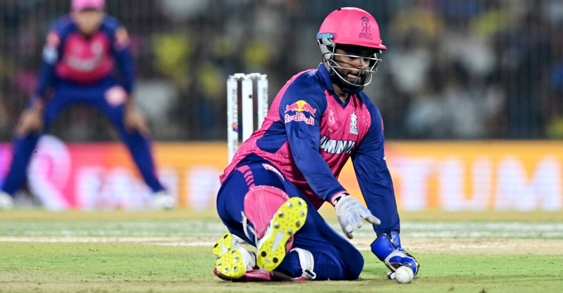 CRICKET-IND-IPL-T20-HYDERABAD-RAJASTHAN രാജസ്ഥാൻ ക്യാപ്റ്റൻ സഞ്ജു സാംസൺ മത്സരത്തിനിടെ. Photo: R.Satish BABU / AFP