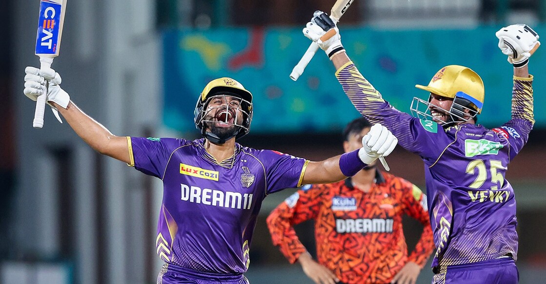sreyas ശ്രേയസ് അയ്യരുടെ വിജയാഘോഷം. Photo: X@IPL