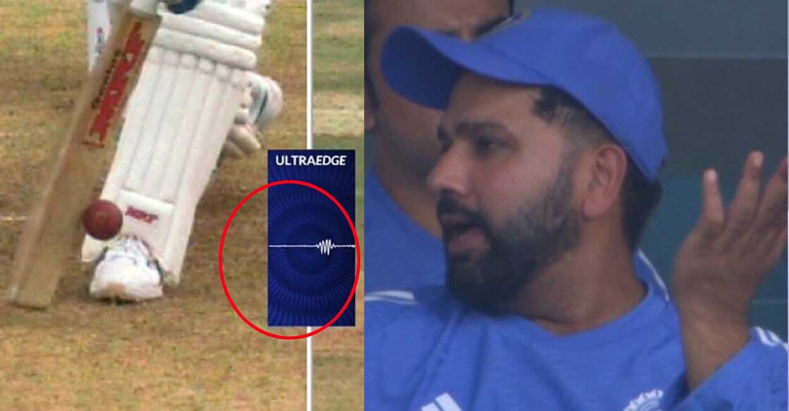 virat-kohli-spike-rohit-sharma വിരാട് കോലി പുറത്തായ പന്ത് ബാറ്റിൽ തട്ടിയിരുന്നതായി റീപ്ലേയിൽ തെളിഞ്ഞപ്പോൾ, ഇതുകണ്ട രോഹിത് ശർമയുടെ പ്രതികരണം (എക്സിൽനിന്നുള്ള ദൃശ്യങ്ങൾ)