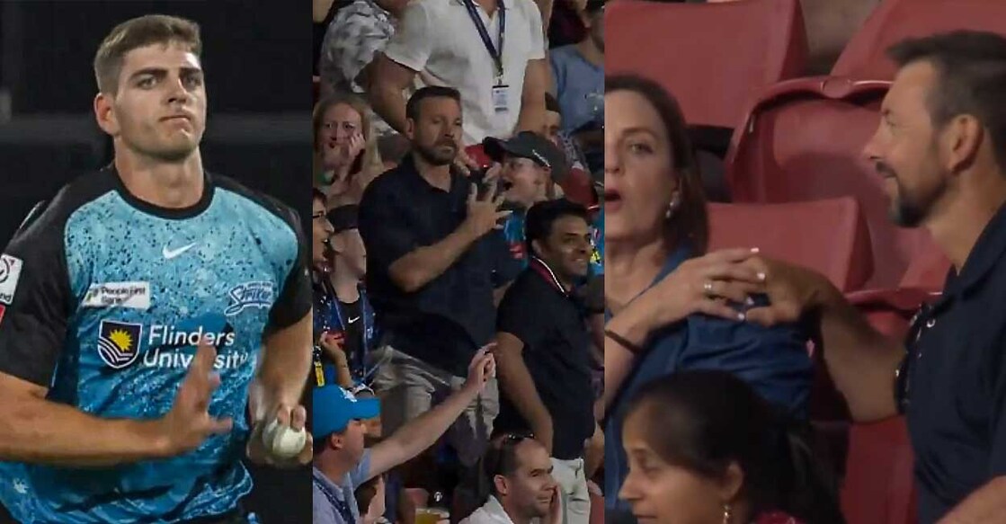 liam-haskett-lloyd-hasket-wife ലിയാം ഹാസ്കറ്റ്, ലോയ്ഡ് ഹാസ്കറ്റ് ക്യാച്ചെടുത്ത ശേഷം ആൾക്കൂട്ടത്തിൽ, ലോയ്ഡ് ഹാസ്കറ്റും ഭാര്യയും (വിഡിയോ ദൃശ്യങ്ങൾ)