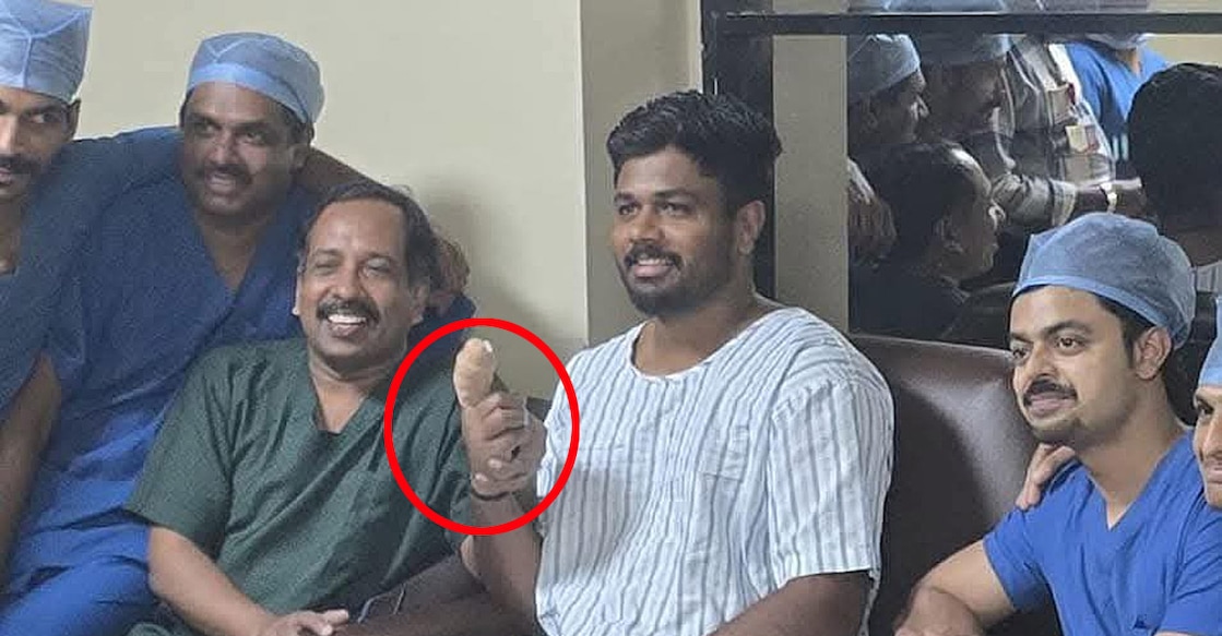 സമൂഹമാധ്യമങ്ങളിൽ പ്രചരിക്കുന്ന സഞ്ജു സാംസണിന്റെ പുതിയ ചിത്രം.