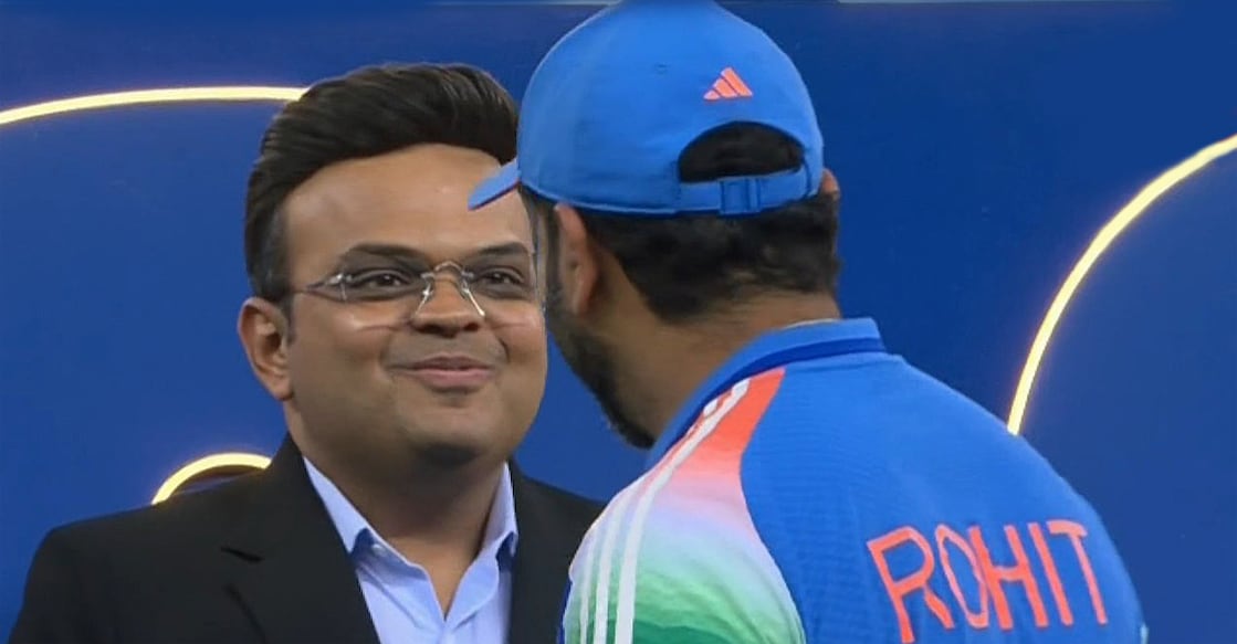 jai-shah-rohit-sharma ഐസിസി ചെയർമാൻ ജയ് ഷായും രോഹിത് ശർമയും (ഫയൽ ചിത്രം)