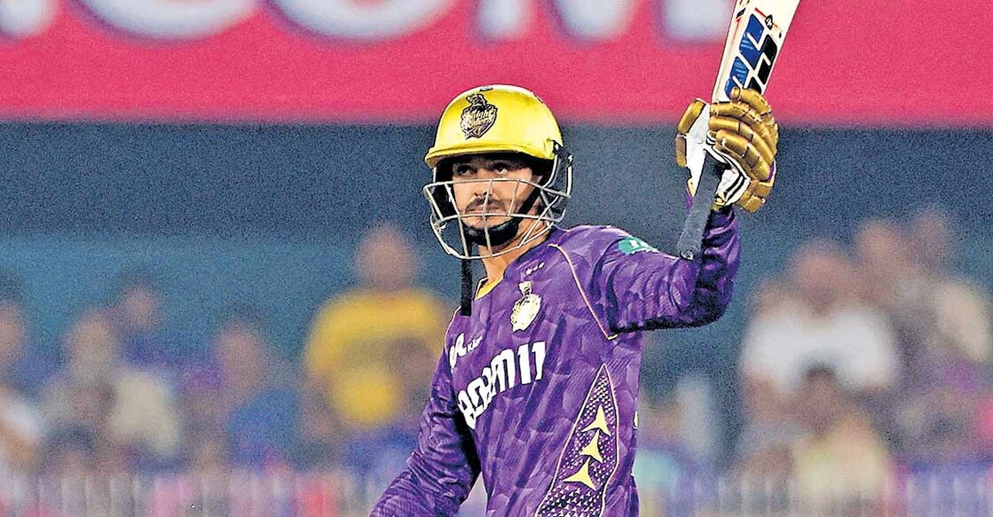 
ക്വിന്റൻ ഡികോക്ക് അർധ സെഞ്ചറി തികച്ചപ്പോൾ