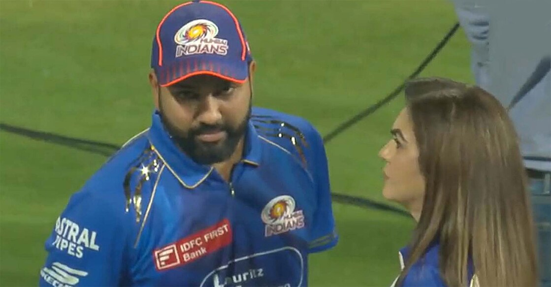 rohit-sharma-nita-ambani രോഹിത് ശർമയും നിത അംബാനിയും സംഭാഷണത്തിൽ (സമൂഹമാധ്യമങ്ങളിൽ പ്രചരിക്കുന്ന ചിത്രം)