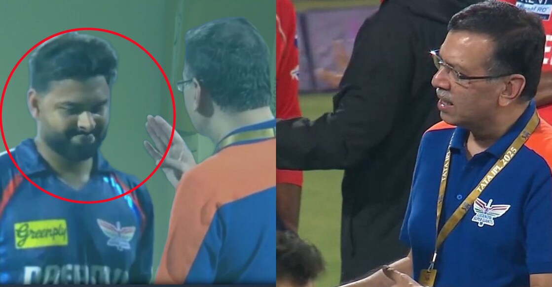 ഋഷഭ് പന്തും സഞ്ജീവ് ഗോയങ്കയും തമ്മിലുള്ള ചർച്ചയിൽനിന്ന്