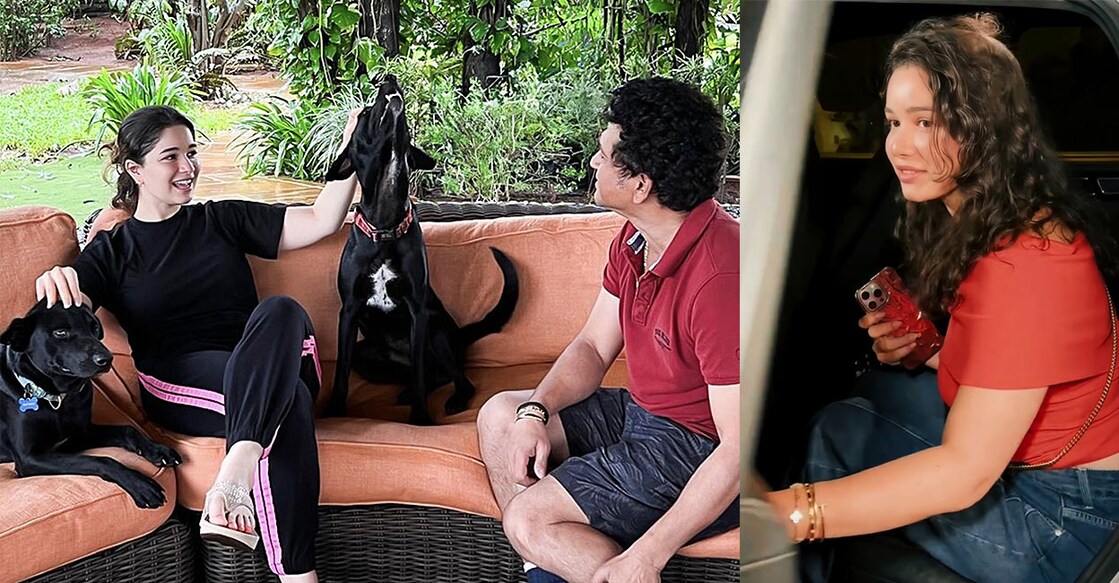 സാറ തെൻഡുൽക്കറും സച്ചിൻ തെൻഡുൽക്കറും