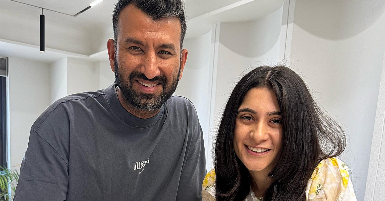 Pujara’s Birthday Message to Wife: Manorama News