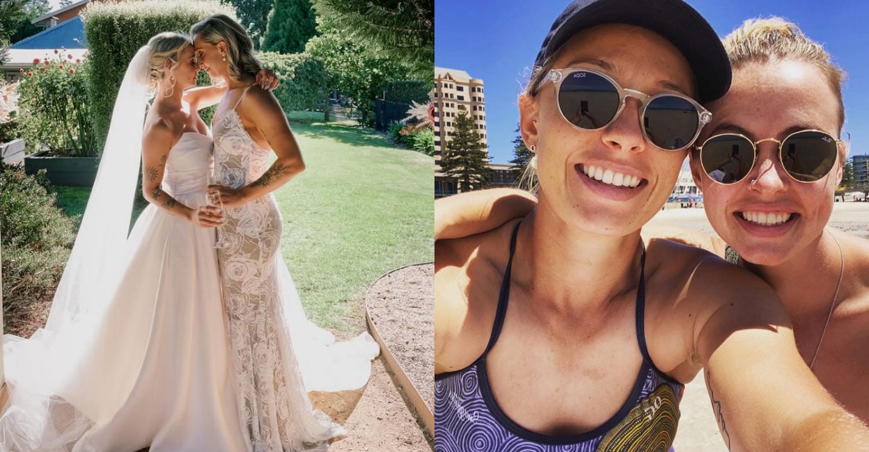 ഓസ്ട്രേലിയൻ വനിതാ താരം ആഷ്‍ലി ഗാർഡ്നറും കൂട്ടുകാരി മോണിക്കയും വിവാഹിതരായി