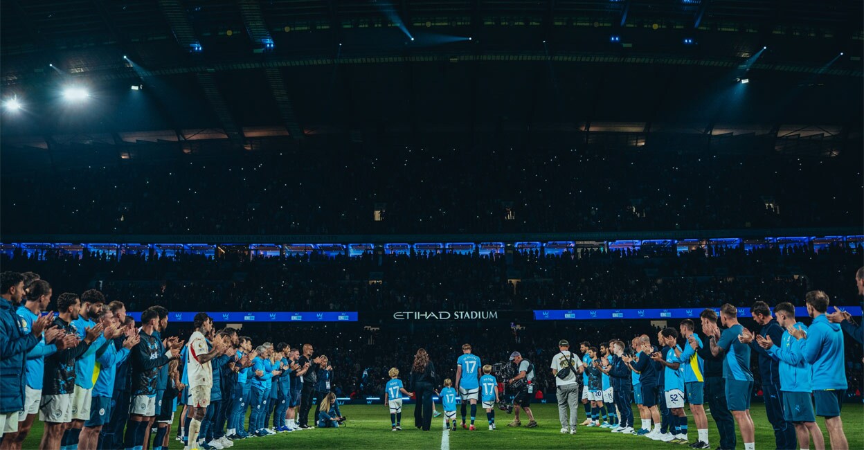 എത്തിഹാദ് സ്റ്റേഡിയത്തിൽ കെവിൻ ഡിബ്രൂയ്‌നെയുടെ അവസാന മത്സരത്തിൽ സിറ്റിക്ക് വിജയത്തിളക്കം; ചാംപ്യൻസ് ലീഗിന് അരികെ