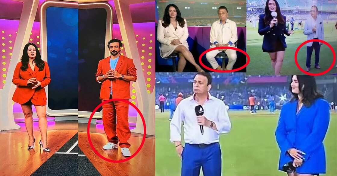 മായന്തി ലാംഗറും റോബിൻ ഉത്തപ്പയും, മായന്തി സുനിൽ ഗാവസ്കറിനൊപ്പം (എക്സിൽ പ്രചരിക്കുന്ന ചിത്രങ്ങൾ)