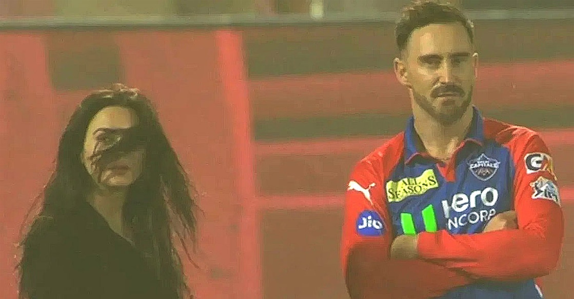 പ്രീതി സിന്റയും ഫാഫ് ഡുപ്ലേസിയും ഒരുമിച്ചുള്ള വൈറൽ ചിത്രം (എക്സിൽ പ്രചരിക്കുന്നത്)