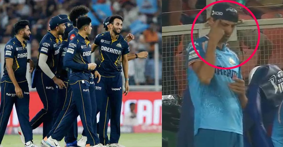 ഗുജറാത്ത് ടൈറ്റൻസ് താരങ്ങൾ, ആശിഷ് നെഹ്‌റ ആംഗ്യ ഭാഷയിൽ നിർദ്ദേശം നൽകുന്നു (വിഡിയോ ദൃശ്യം)