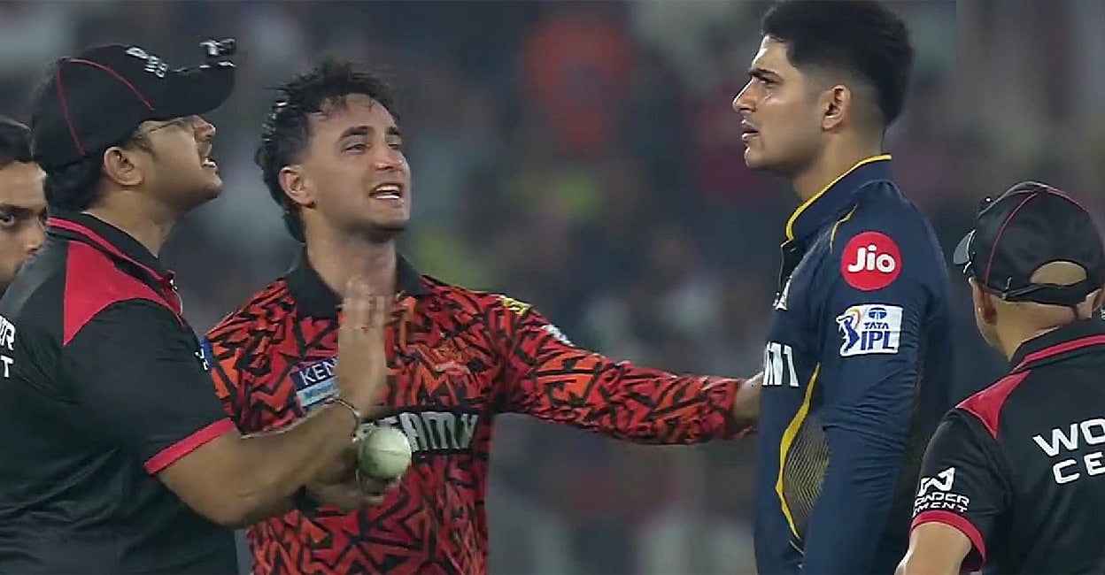 അംപയർമാരോട് കുപിതനായി ഗുജറാത്ത് നായകൻ ഗിൽ; ഒന്നല്ല, രണ്ടു തവണ: ‘തണുപ്പിക്കാൻ’ അഭിഷേകിന്റെ വിഫല ശ്രമം – വിഡിയോ