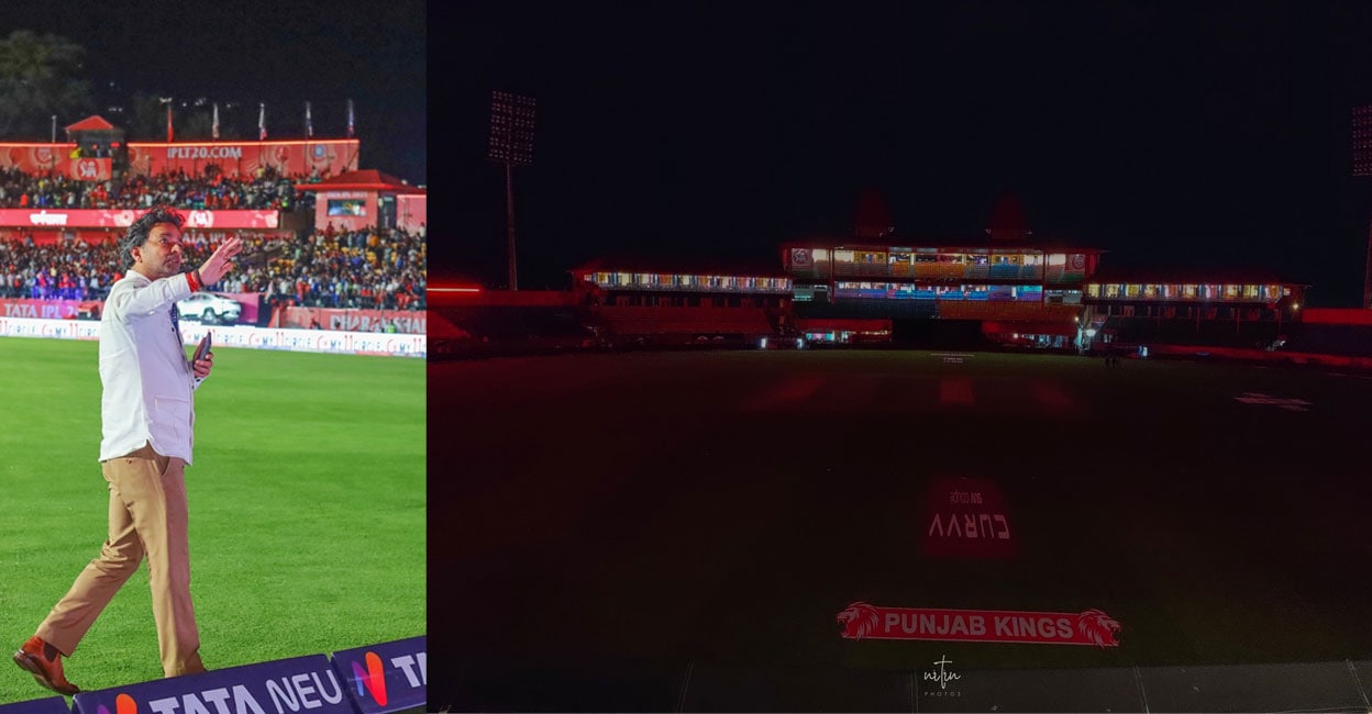 ഫ്ലഡ്‌ലൈറ്റിന്റെ 3 ടവറുകൾ ഓഫാക്കി; ഒറ്റ ടവറിന്റെ വെളിച്ചത്തിൽ സ്റ്റേഡിയം വിടാൻ ഗ്രൗണ്ടിലിറങ്ങി കാണികളോട് ഐപിഎൽ ചെയർമാൻ– വിഡിയോ