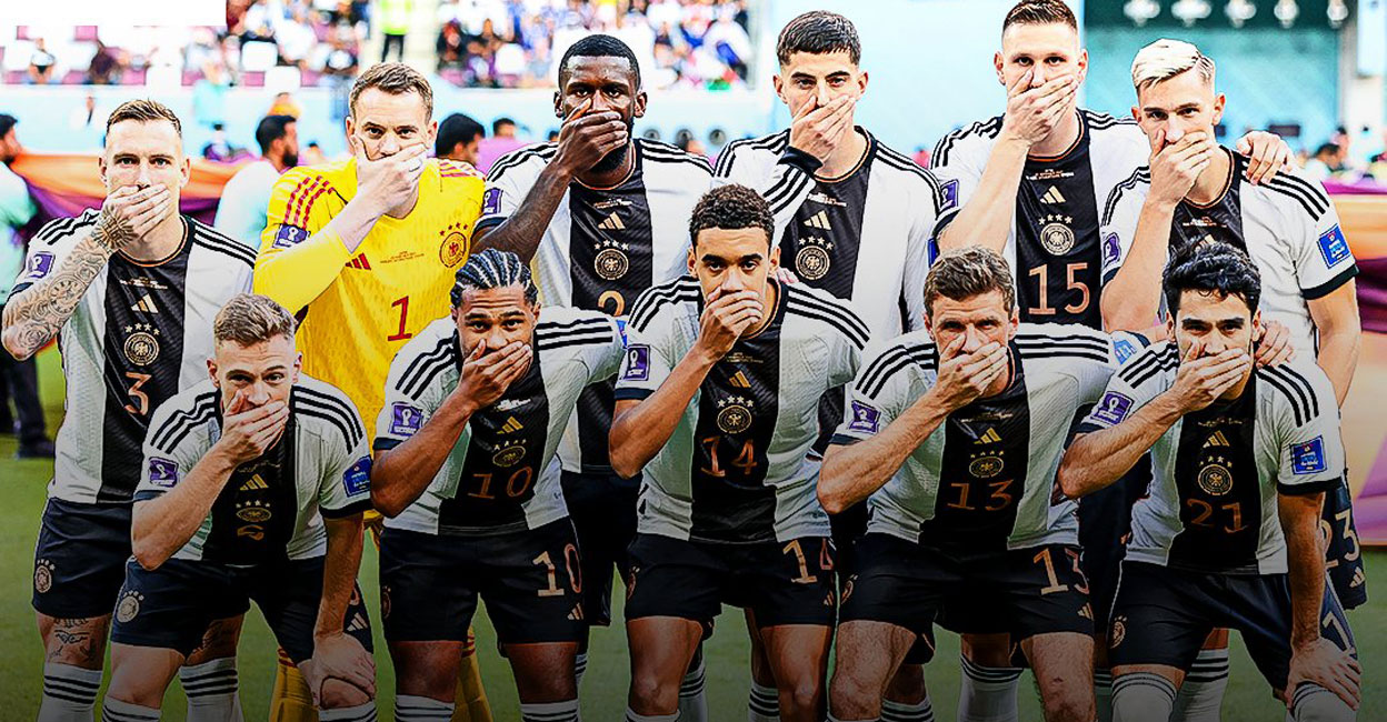 Don't shut up! The 'protest' of the German team by covering its mouth