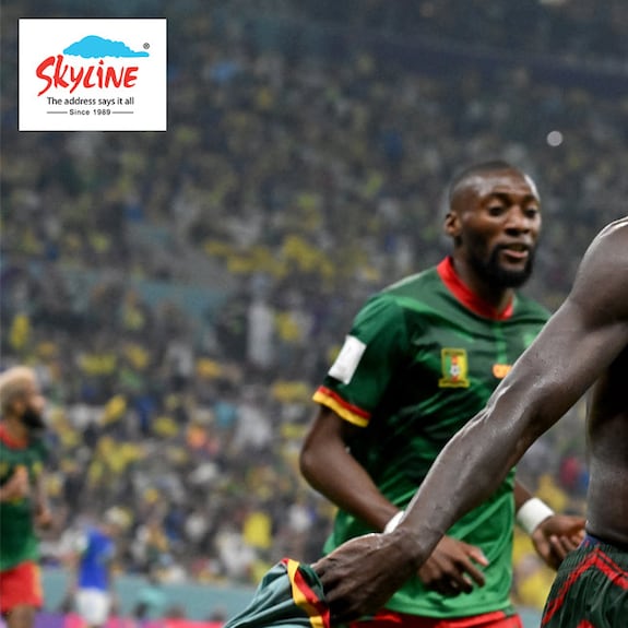 Cameroon fans celebrate after historic 1-0 victory over Brazil