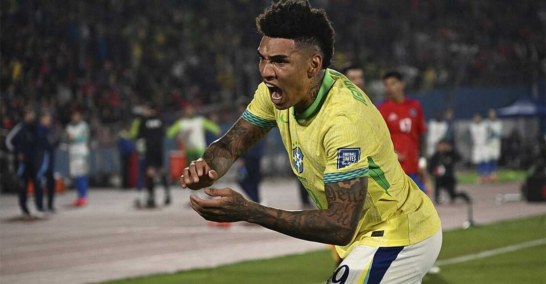 igor-jesus-goal-celebration ബ്രസീലിന്റെ ആദ്യ ഗോൾ നേടിയ ഇഗോർ ജെസ്യൂസിന്റെ ആഹ്ലാദം (ബ്രസീൽ ഫുട്ബോൾ പങ്കുവച്ച ചിത്രം)