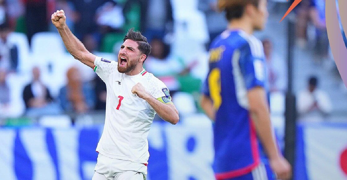 asian-cup-iran-vs-japan ഏഷ്യൻ കപ്പ് ഫുട്ബോളിൽ ഇറാൻ – ജപ്പാൻ മത്സരത്തിൽനിന്ന് (Photo: X/ @Qatar2023en)