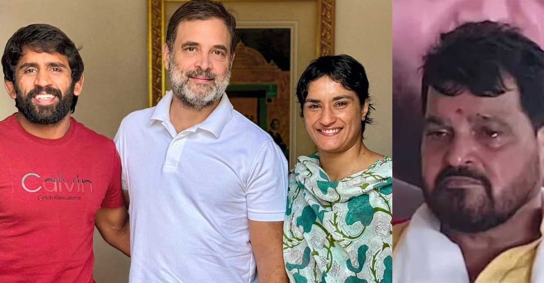 bajrang-punia-rahul-gandhi-vinesh-phogat-brij-bhushan-sharan-singh ബജ്രംഗ് പൂനിയയും വിനേഷ് ഫോഗട്ടും രാഹുൽ ഗാന്ധിക്കൊപ്പം, കണ്ണീരോടെ ബ്രിജ് ഭൂഷൺ