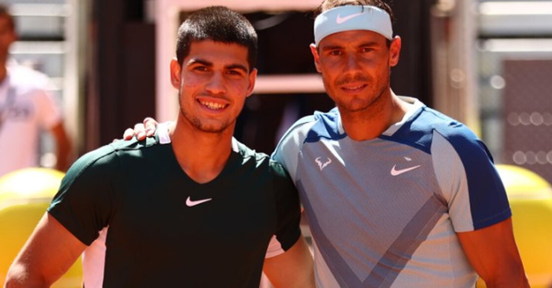alcaraz-nadal അൽക്കാരസും നദാലും. Photo: X@juegosolimpicos