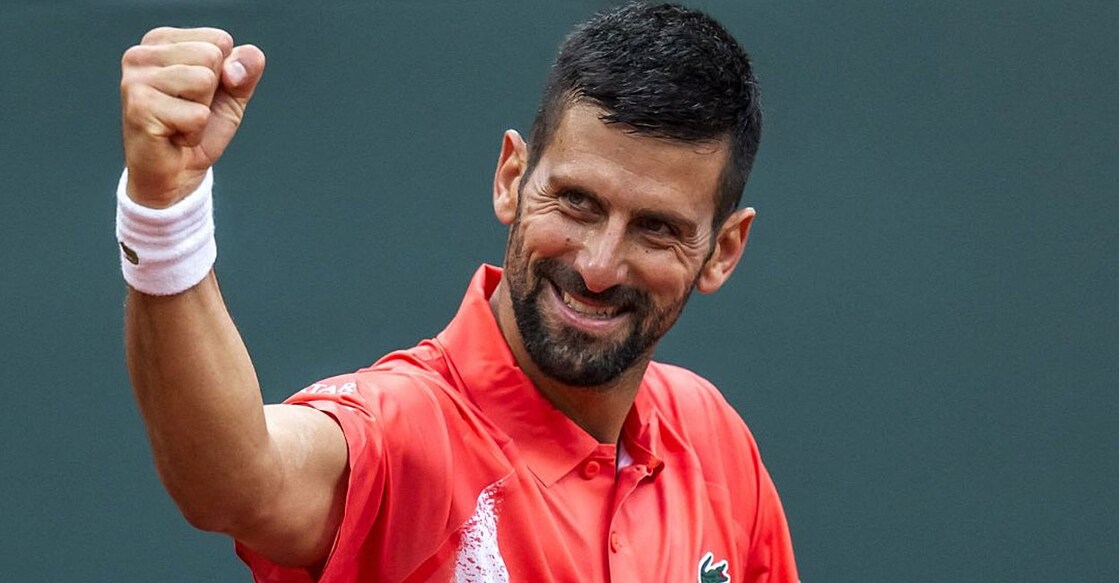 കരിയറിലെ നൂറാം കിരീടം ചൂടിയ നൊവാക് ജോക്കോവിച്ചിന്റെ ആഹ്ലാദം (ഫ്രഞ്ച് ഓപ്പൺ പങ്കുവച്ച ചിത്രം)