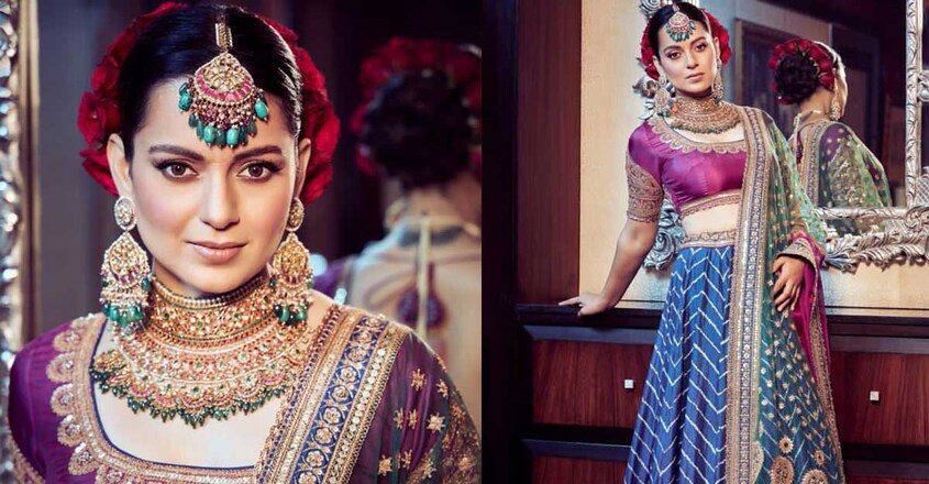 kangana-ranaut-shines-in-gujarati-bandhani-lehenga kangana-ranaut-shines-in-gujarati-bandhani-lehenga