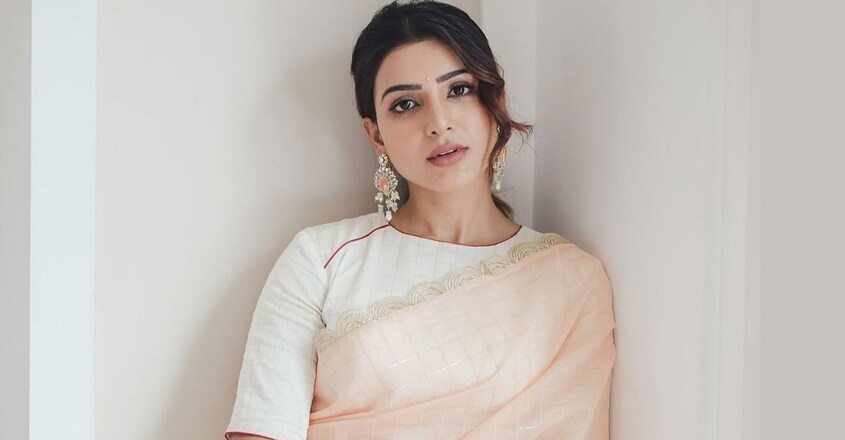 samantha-akkinenis-shines-in-self-designed-sari samantha-akkinenis-shines-in-self-designed-sari