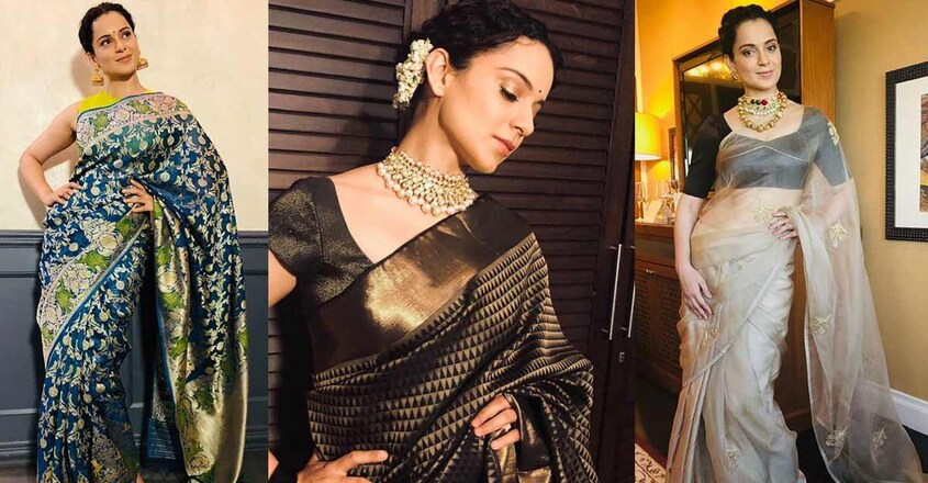 kangana-ranaut-style-statement-in-saree kangana-ranaut-style-statement-in-saree