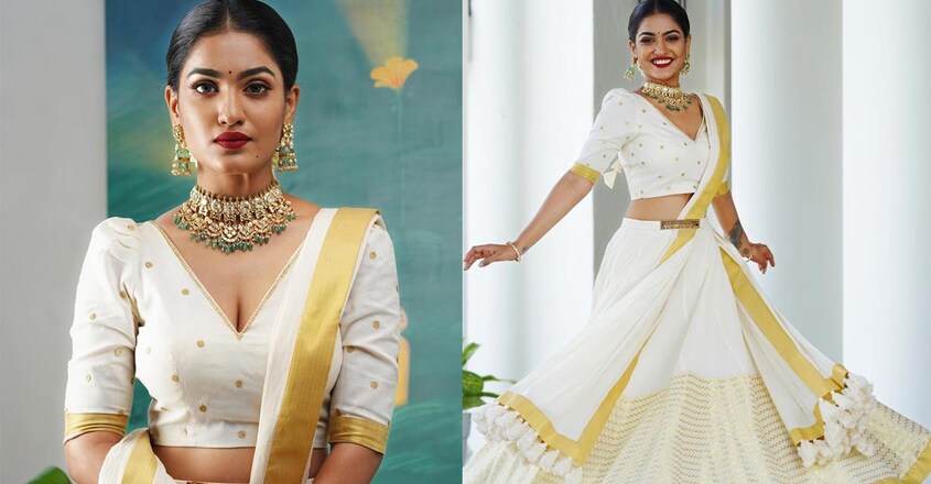 onam lehenga