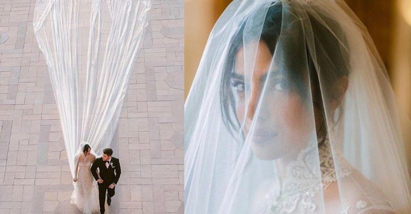 priyanka chopra style veil