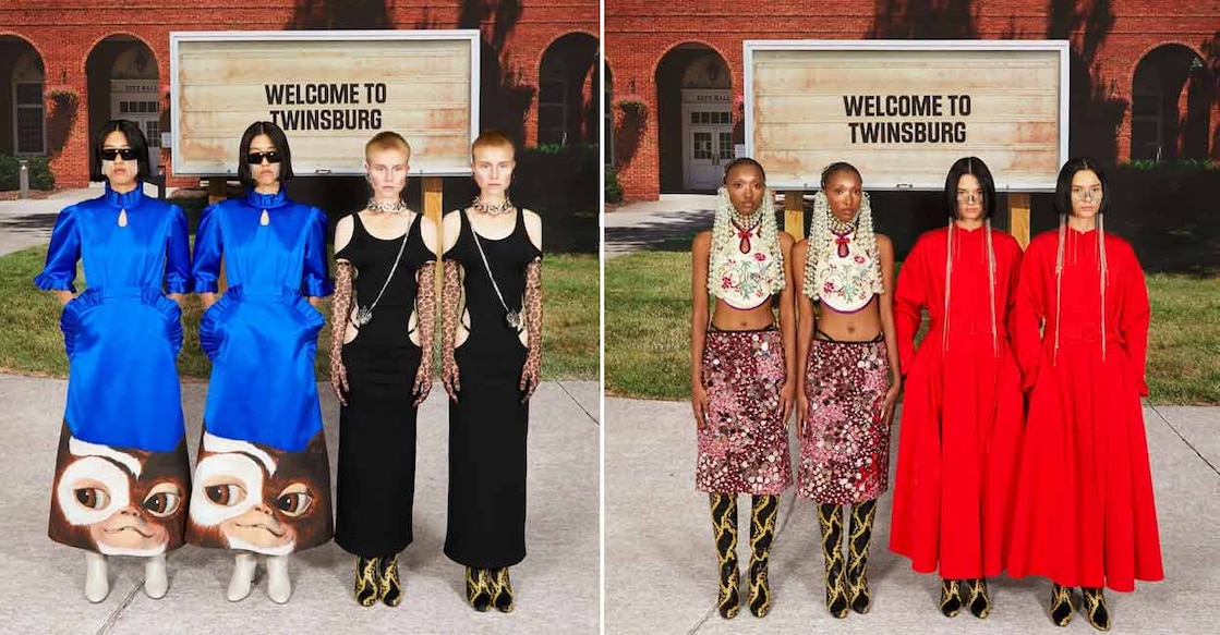 gucci-68-twin-models-mila-fashion-week Image Credits: gucci / Instagram