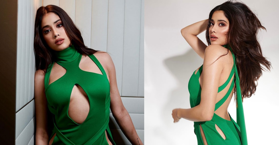 janhvi-kapoor-looks-ultra-hot-in-green-gown Image Credits: Instagram/janhvikapoor